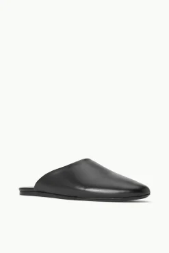 Mules & Flats<STAUD ABBY SLIPPER   BLACK
