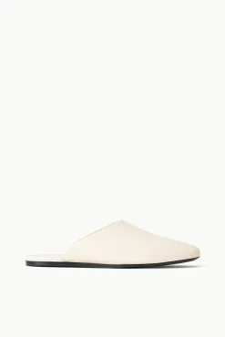 Mules & Flats<STAUD ABBY SLIPPER CREAM