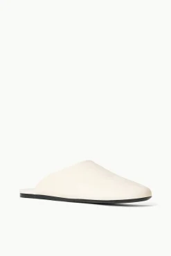 Mules & Flats<STAUD ABBY SLIPPER   CREAM