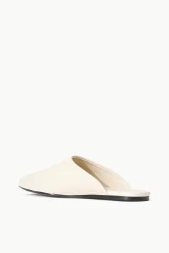 Mules & Flats<STAUD ABBY SLIPPER   CREAM