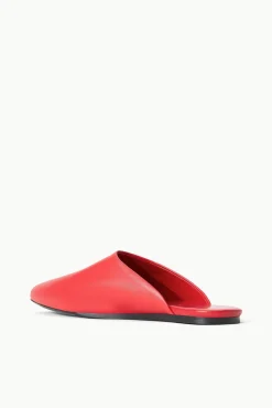Mules & Flats<STAUD ABBY SLIPPER  RED ROSE REDROSE