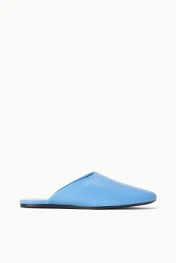 Mules & Flats<STAUD ABBY SLIPPER   BLUE STAUDBLUE