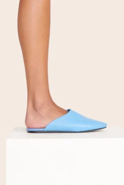 Mules & Flats<STAUD ABBY SLIPPER   BLUE STAUDBLUE