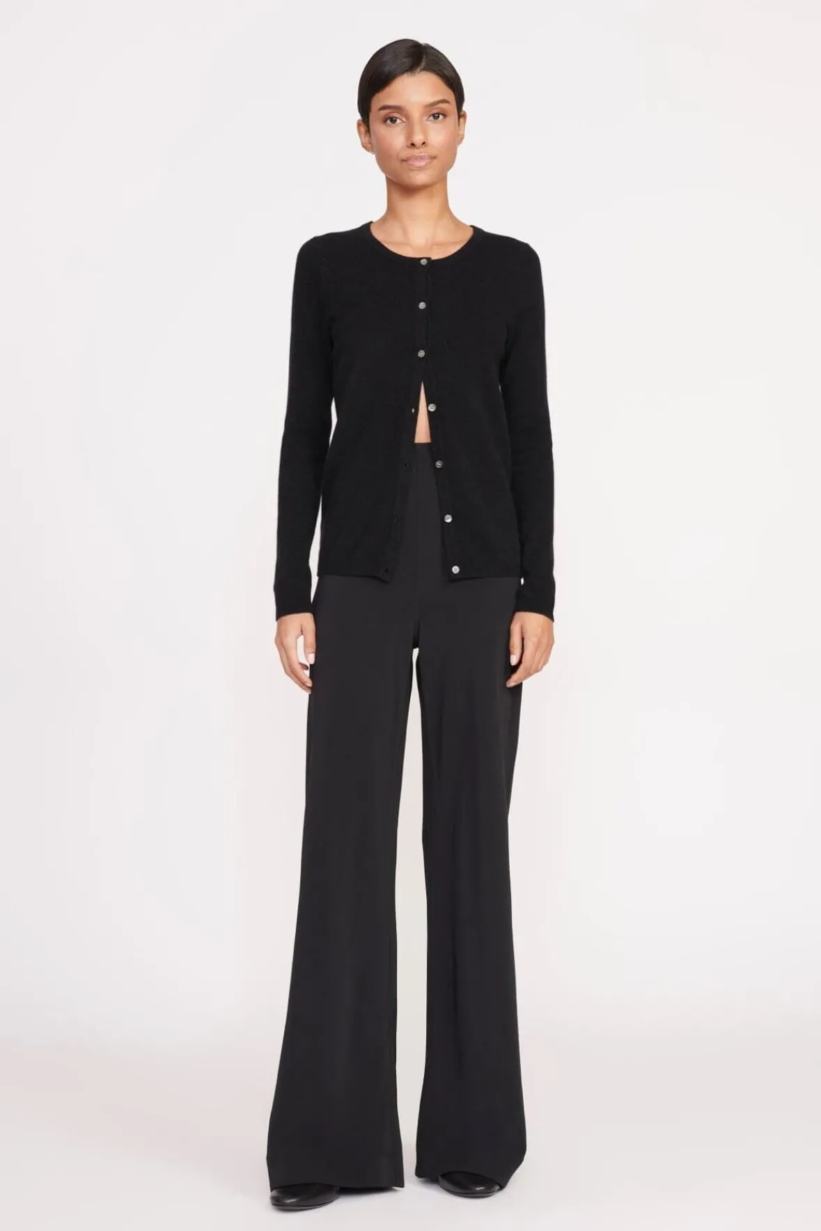 Knits<STAUD ADAN CARDIGAN BLACK