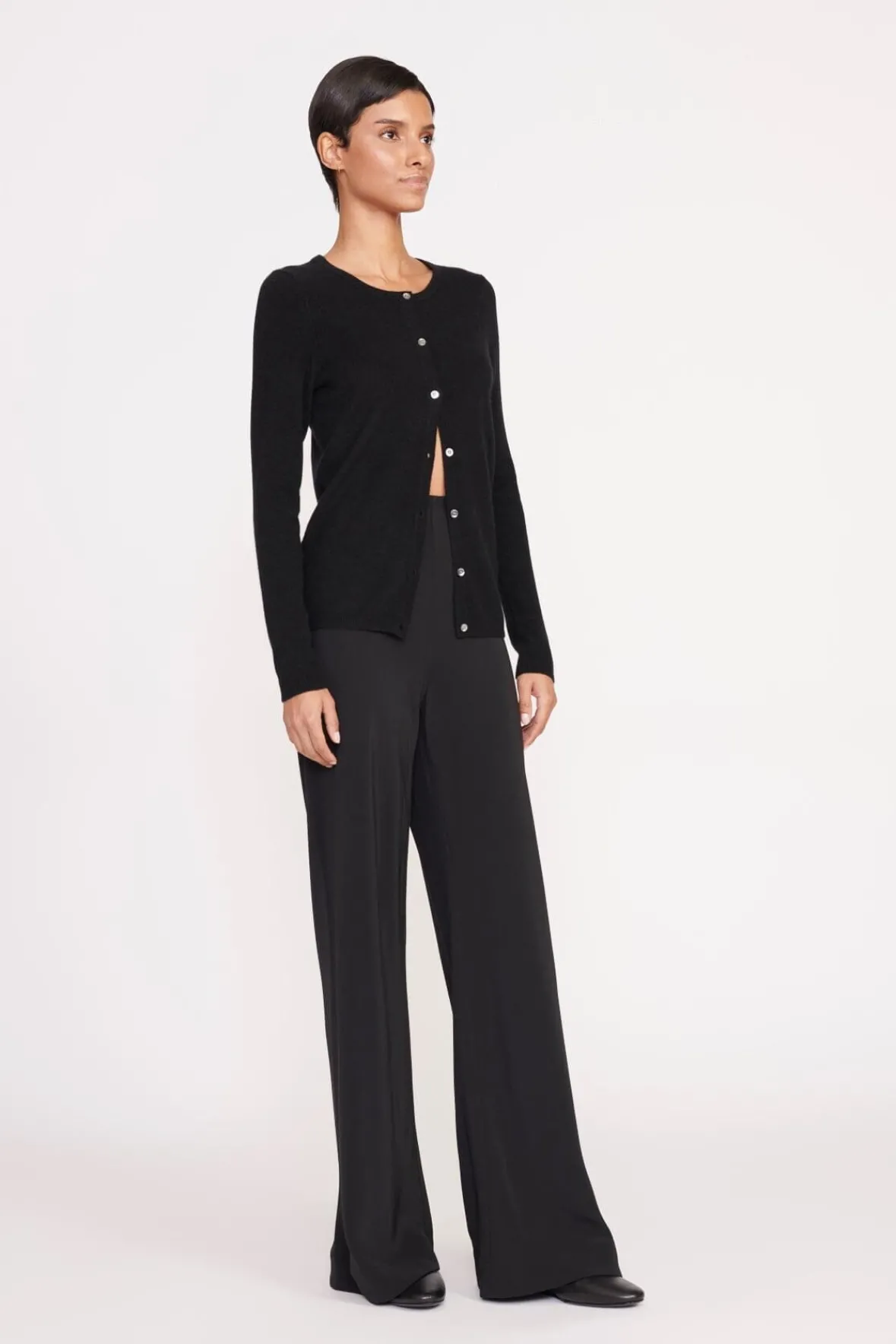 Knits<STAUD ADAN CARDIGAN BLACK