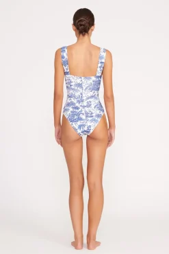 One Pieces<STAUD ADELAIDE ONE PIECE  BLUE TOILE BLUETOILE