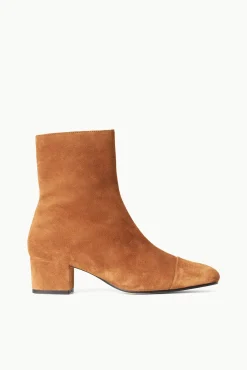 Boots|The Boot Shop<STAUD AIMEE SHORT BOOT TAN SUEDE TANSUEDE