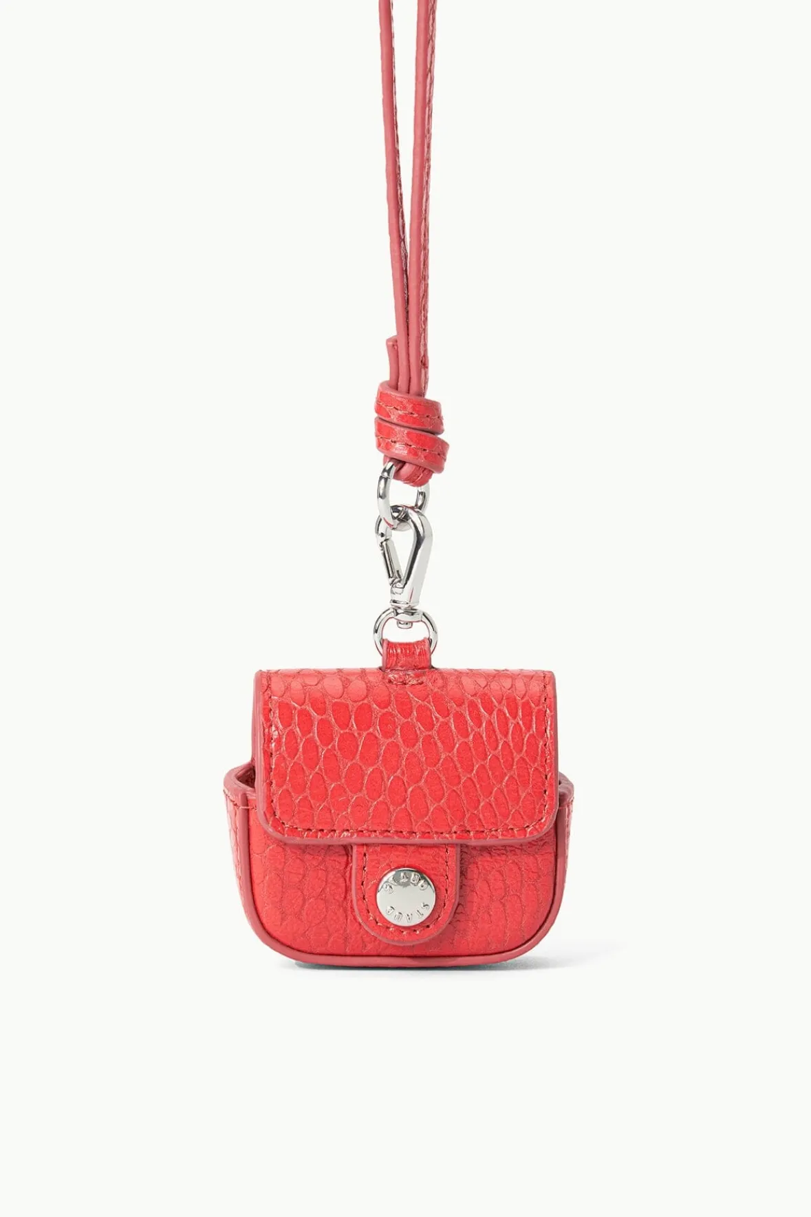 Small Leather Goods|Necklaces<STAUD AIRPOD PRO CASE RED ROSE REDROSE