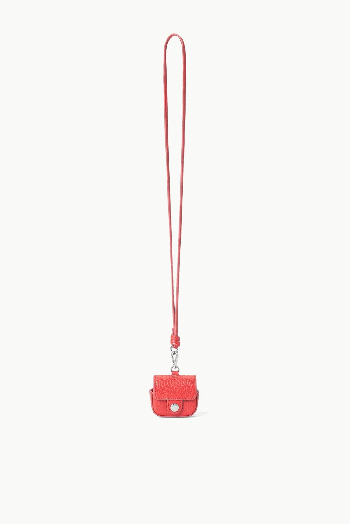Small Leather Goods|Necklaces<STAUD AIRPOD PRO CASE RED ROSE REDROSE
