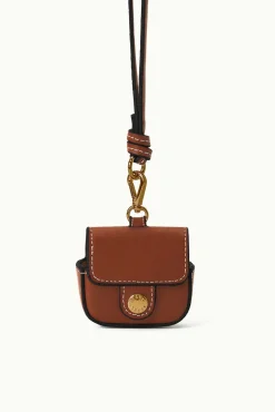 Small Leather Goods|Necklaces<STAUD AIRPOD PRO CASE Tan