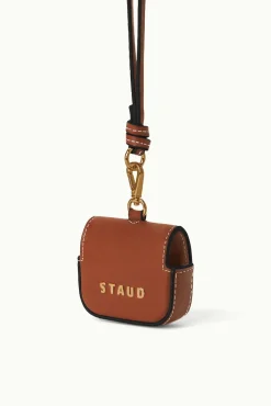 Small Leather Goods|Necklaces<STAUD AIRPOD PRO CASE   Tan