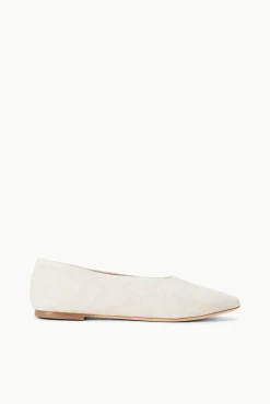 The Alba Ballet Flat|Spring Slides<STAUD ALBA BALLET FLAT   NATURAL