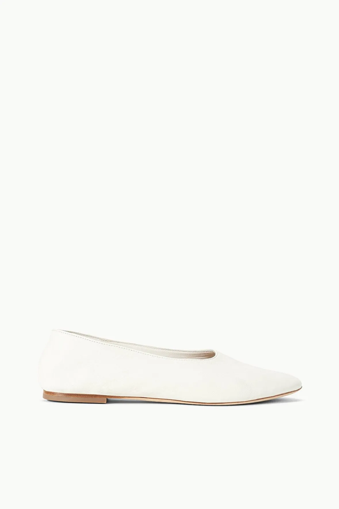 The Evening Edit|Spring Slides<STAUD ALBA BALLET FLAT PAPER