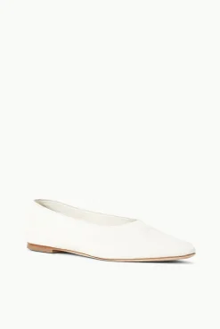 The Evening Edit|Spring Slides<STAUD ALBA BALLET FLAT PAPER
