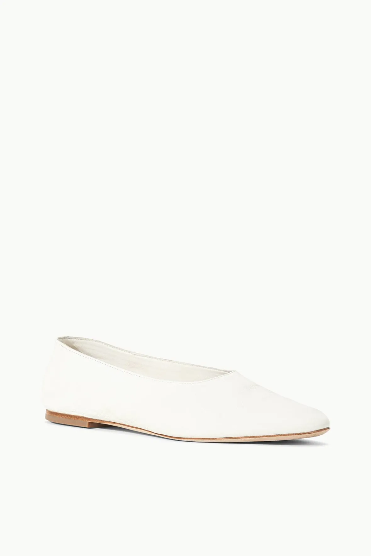 The Evening Edit|Spring Slides<STAUD ALBA BALLET FLAT PAPER
