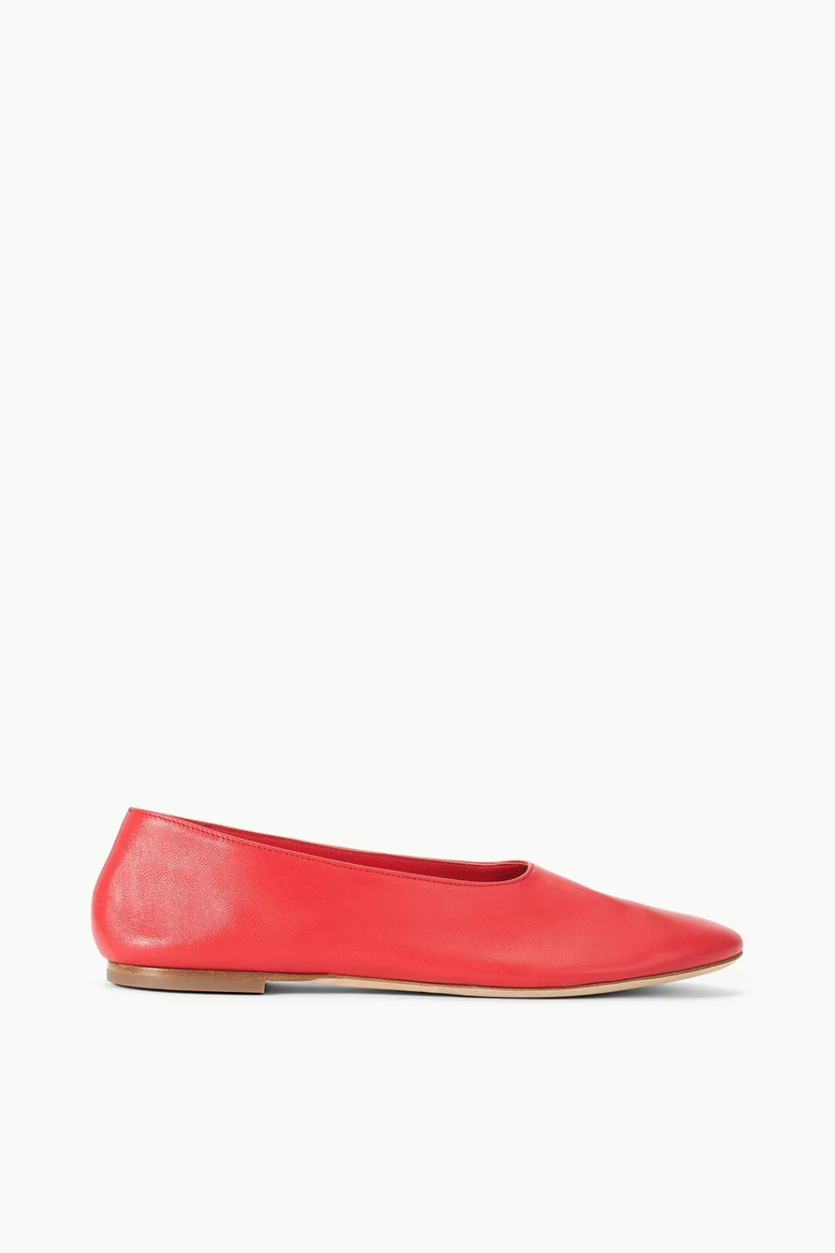 Mules & Flats|Spring Slides<STAUD ALBA BALLET FLAT RED ROSE REDROSE
