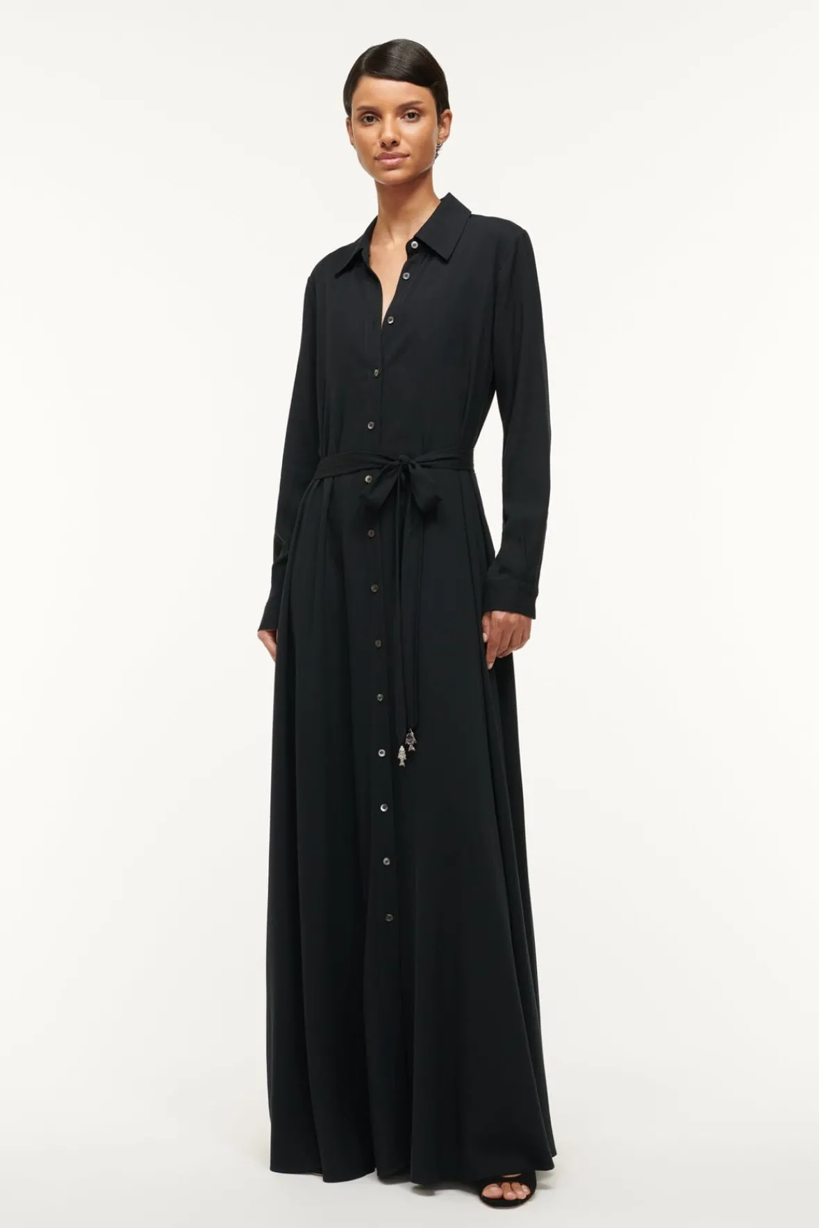 Dresses<STAUD ALESSIO DRESS BLACK