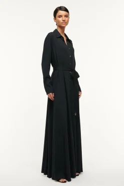 Dresses<STAUD ALESSIO DRESS BLACK