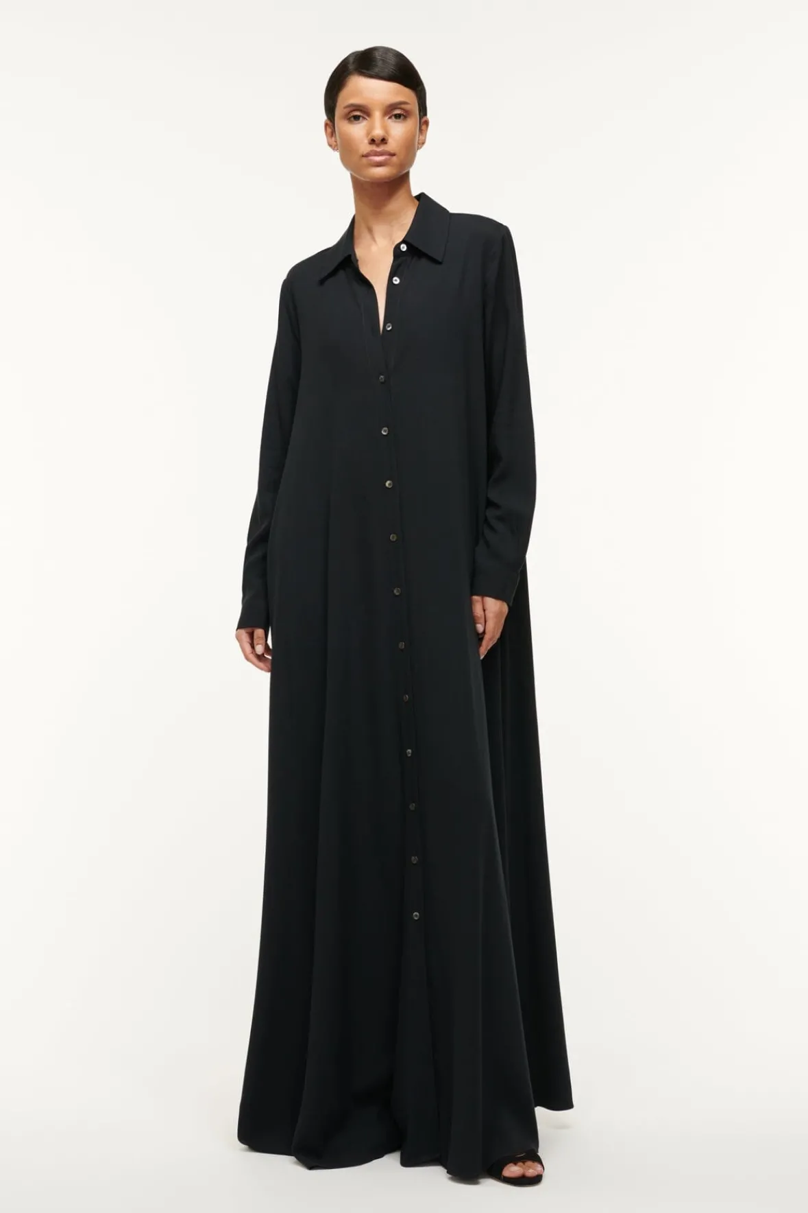 Dresses<STAUD ALESSIO DRESS BLACK