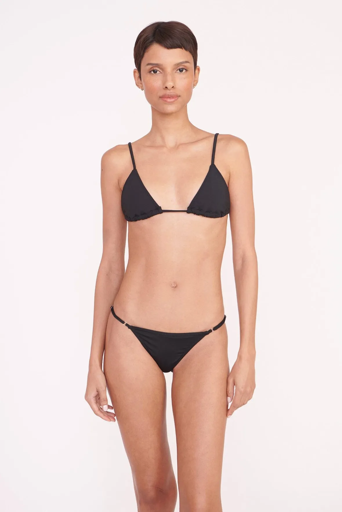 Bikinis<STAUD ALEXIS TRIANGLE TOP BLACK