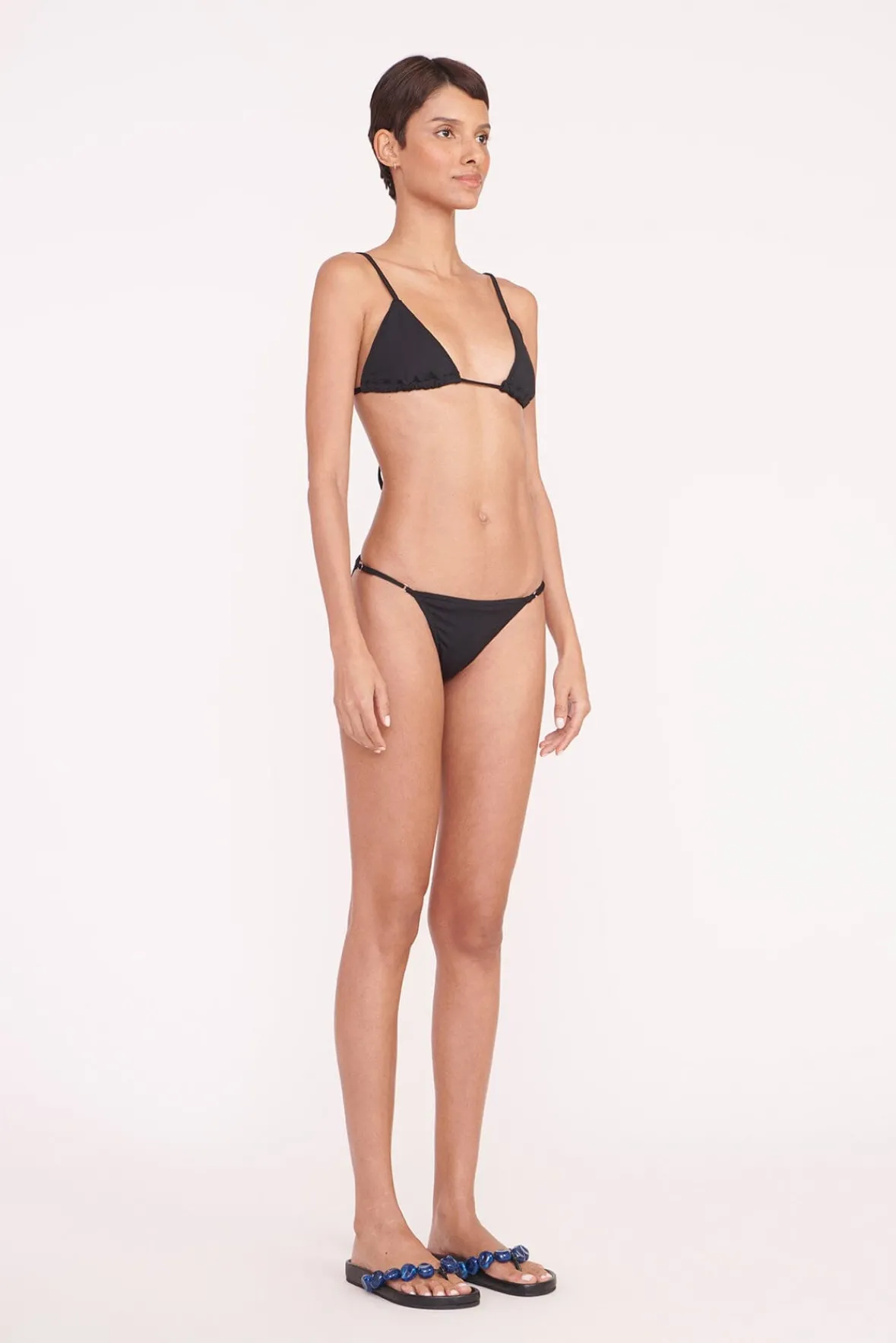 Bikinis<STAUD ALEXIS TRIANGLE TOP BLACK