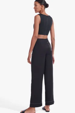 Tops<STAUD ALICE TOP   BLACK