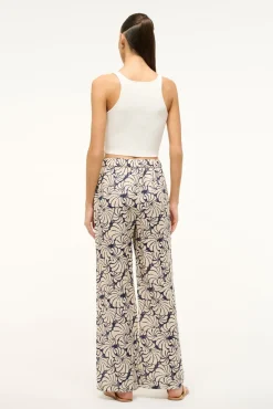 Pants & Shorts<STAUD ALIZE PANT NAVY SCALLOP BLOCK PRINT NAVYSCALLOPBLOCKPRINT