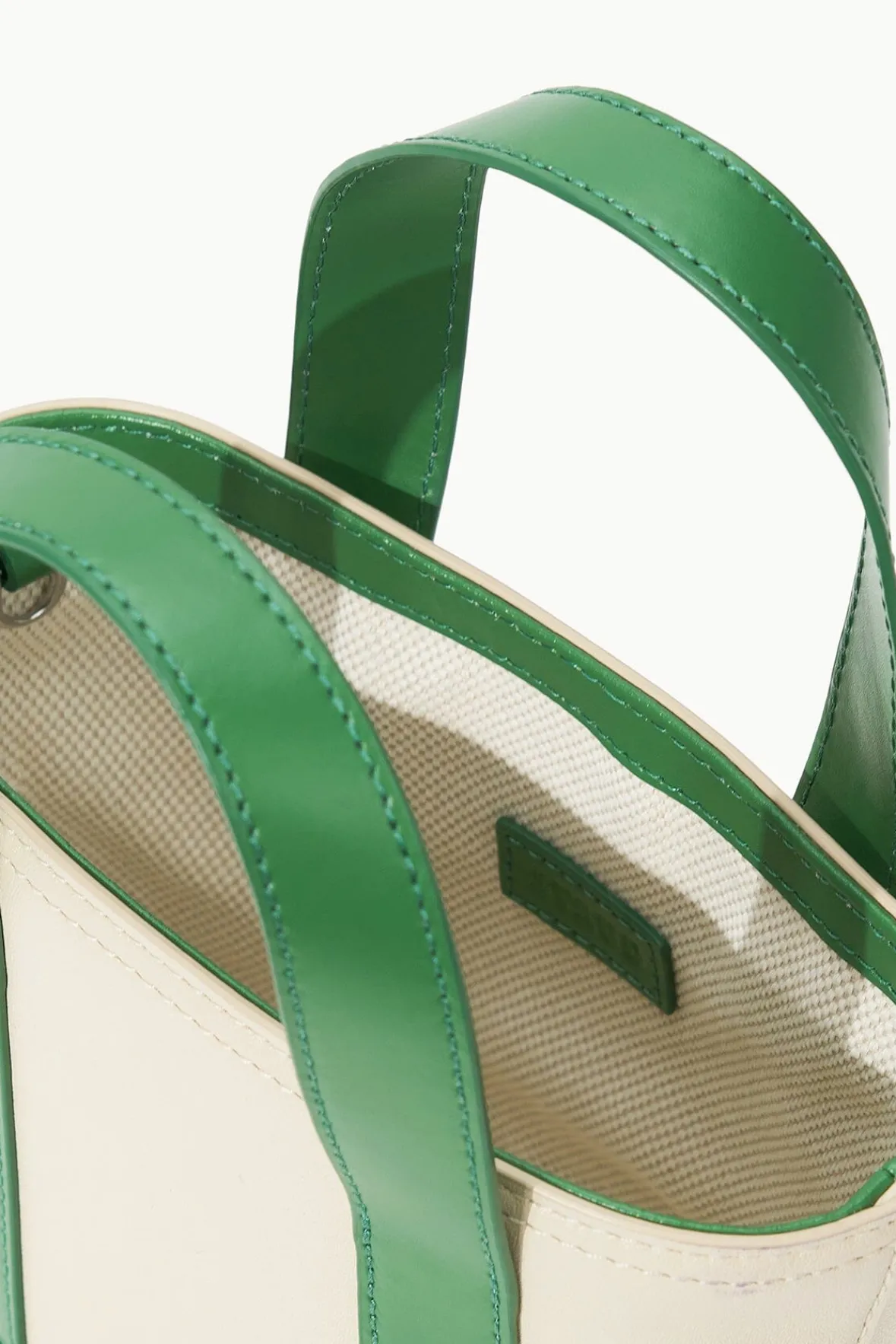 Allora|Totes<STAUD ALLORA MICRO TOTE CREAM LEAF CREAMLEAF