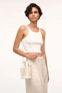 Allora|Totes<STAUD ALLORA MICRO TOTE  CREAM PAPER CREAMPAPER