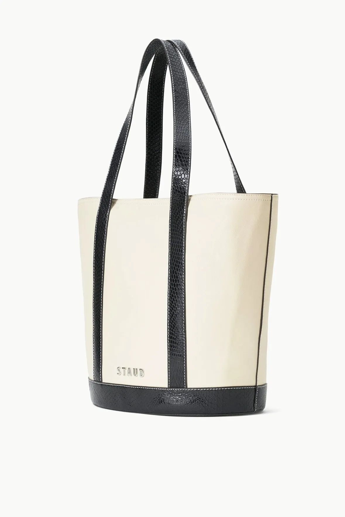 Allora|Totes<STAUD ALLORA TOTE CREAM BLACK