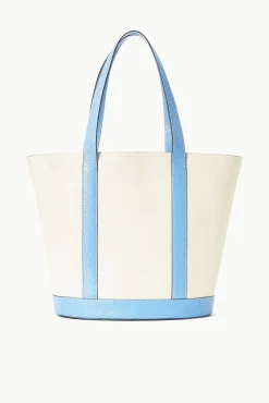 Allora|Totes<STAUD ALLORA TOTE  CREAM BLUE STAUDBLUE