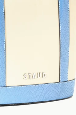 Allora|Totes<STAUD ALLORA TOTE  CREAM BLUE STAUDBLUE