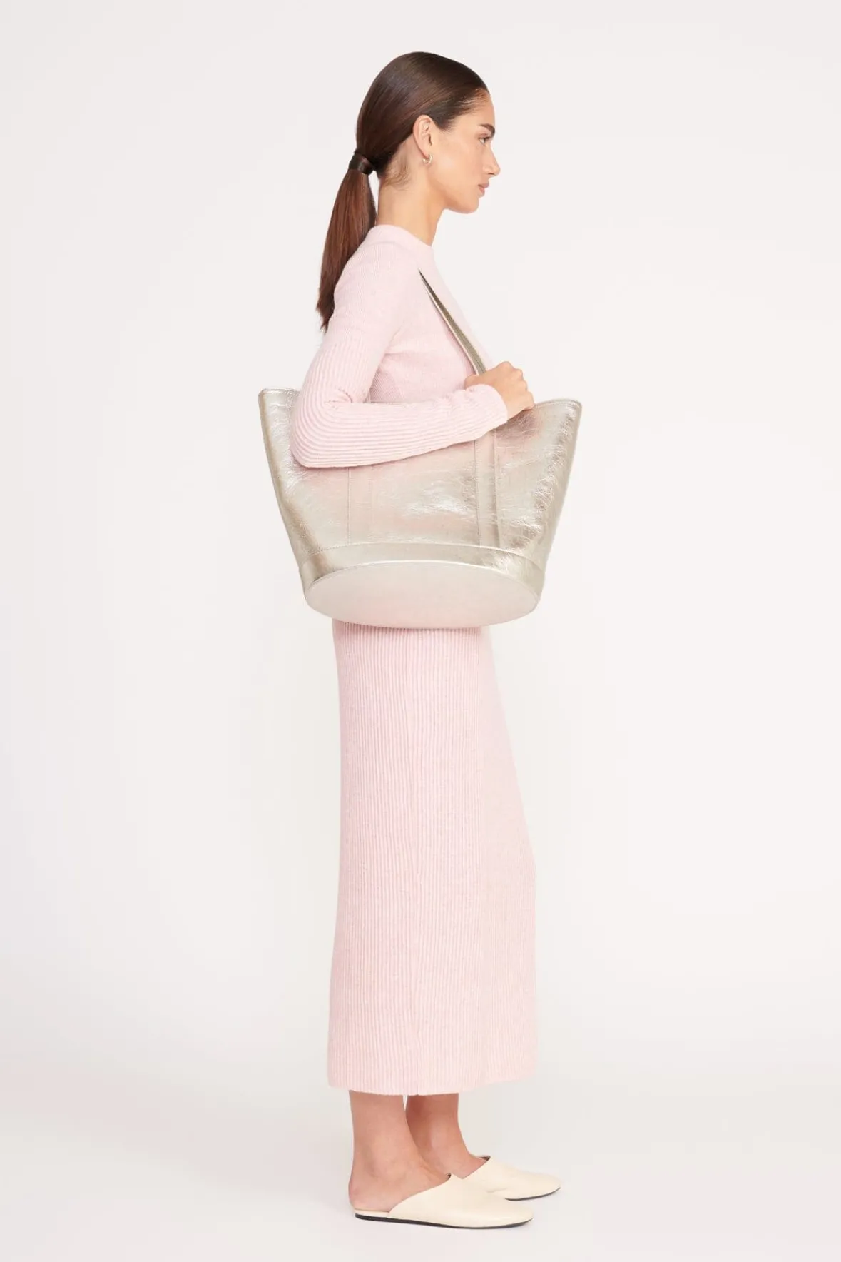 Totes|Allora<STAUD ALLORA TOTE SILVER