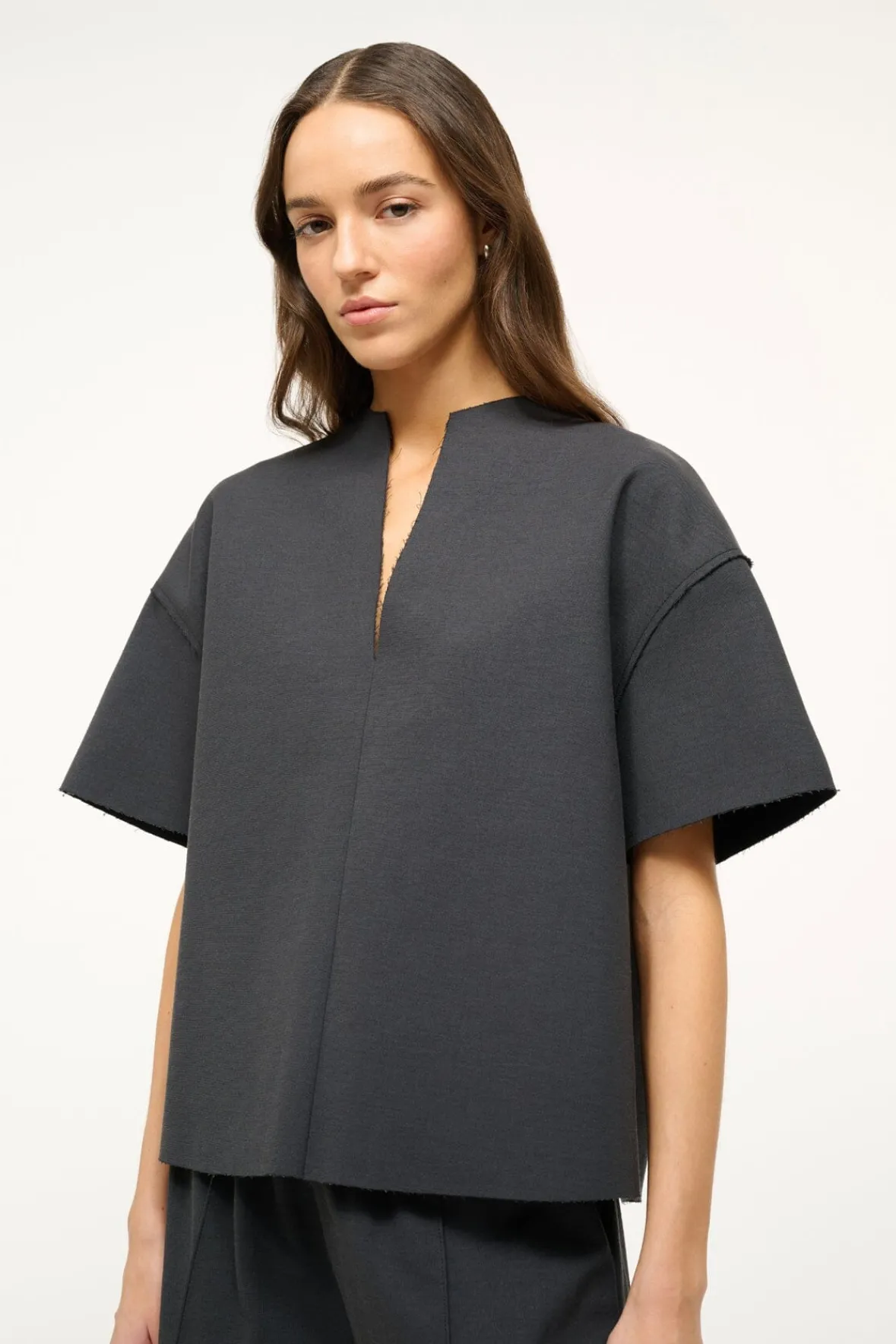 Tops<STAUD AMIGONI TOP BLACK