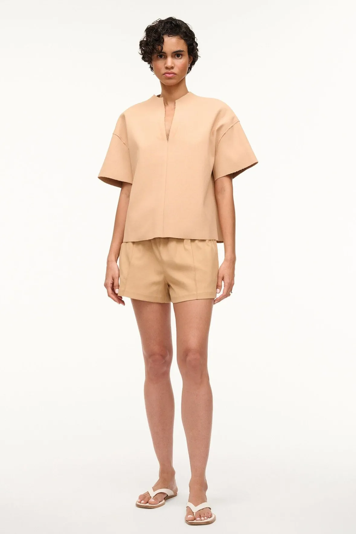 Tops<STAUD AMIGONI TOP FAWN