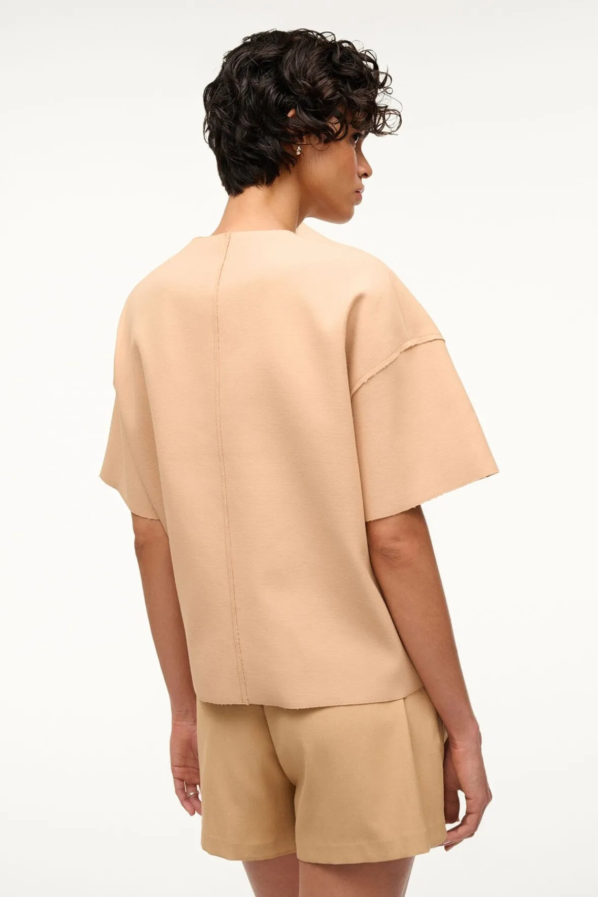 Tops<STAUD AMIGONI TOP FAWN