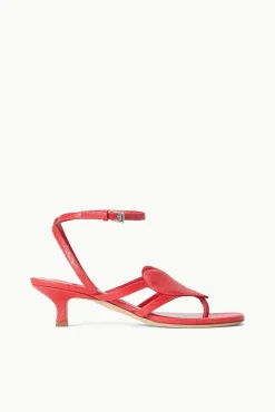 Heels<STAUD AMOUR KITTEN HEEL RED ROSE REDROSE