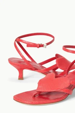 Heels<STAUD AMOUR KITTEN HEEL  RED ROSE REDROSE