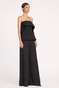 Tops<STAUD ANASTASIA TOP   BLACK