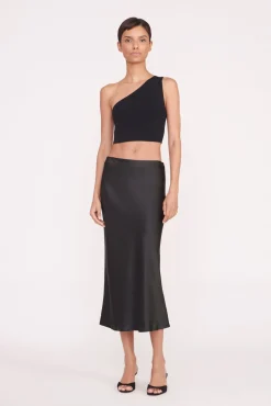 Skirts<STAUD ANGELA SKIRT BLACK