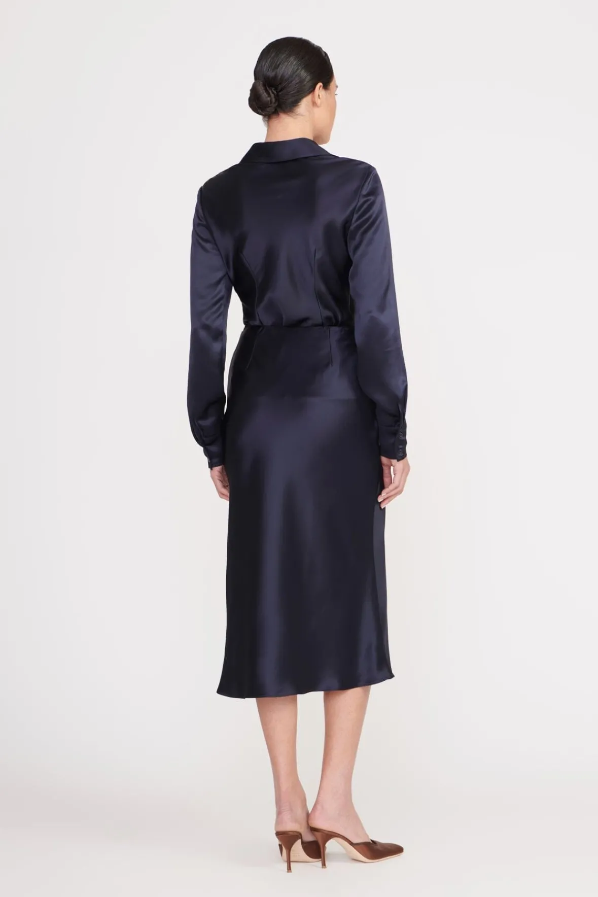 Skirts|Essentials<STAUD ANGELA SKIRT NAVY
