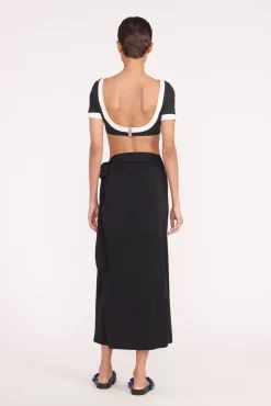 Cover-Ups<STAUD ANGELICA COVERUP SKIRT BLACK