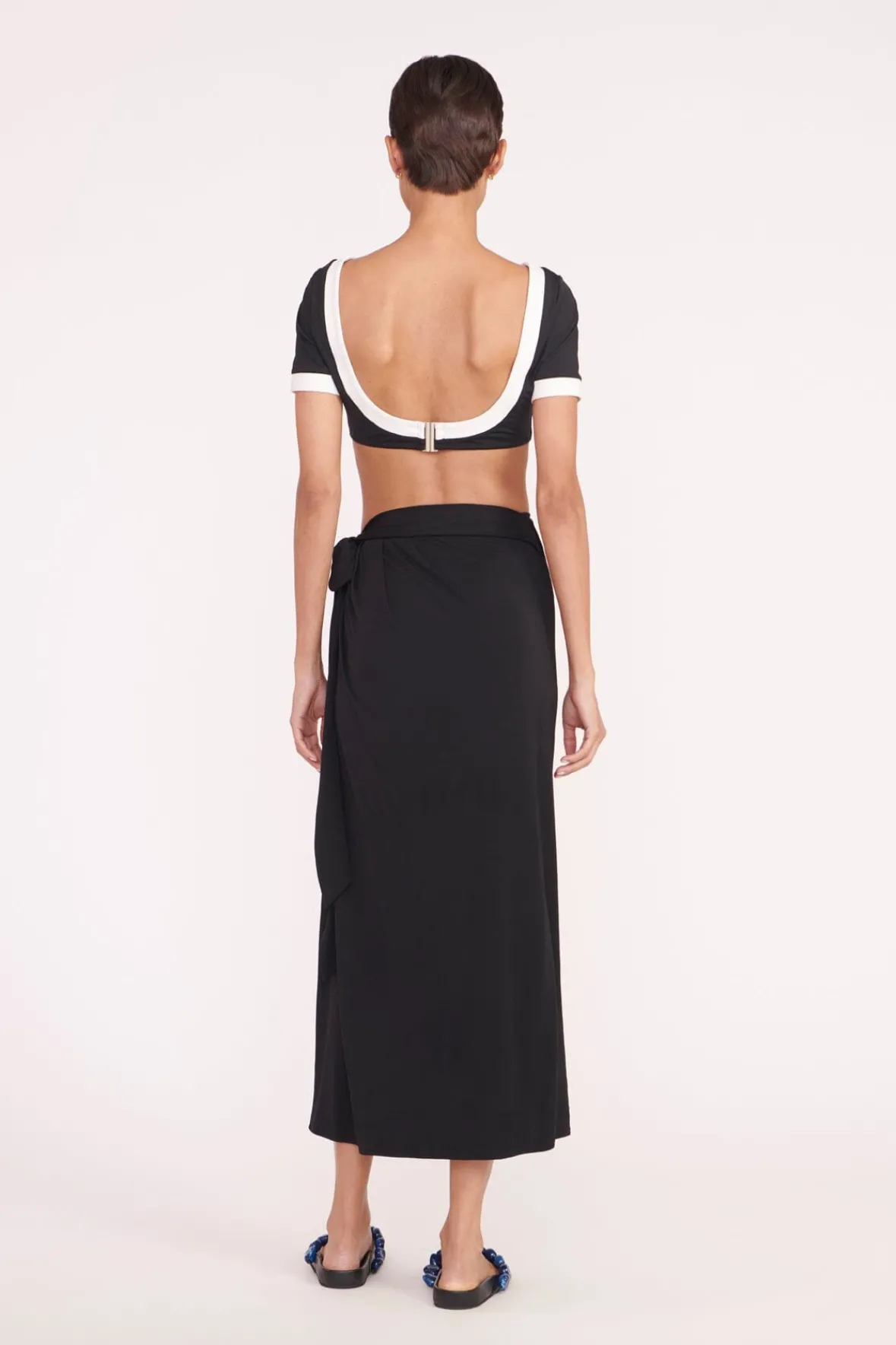 Cover-Ups<STAUD ANGELICA COVERUP SKIRT BLACK