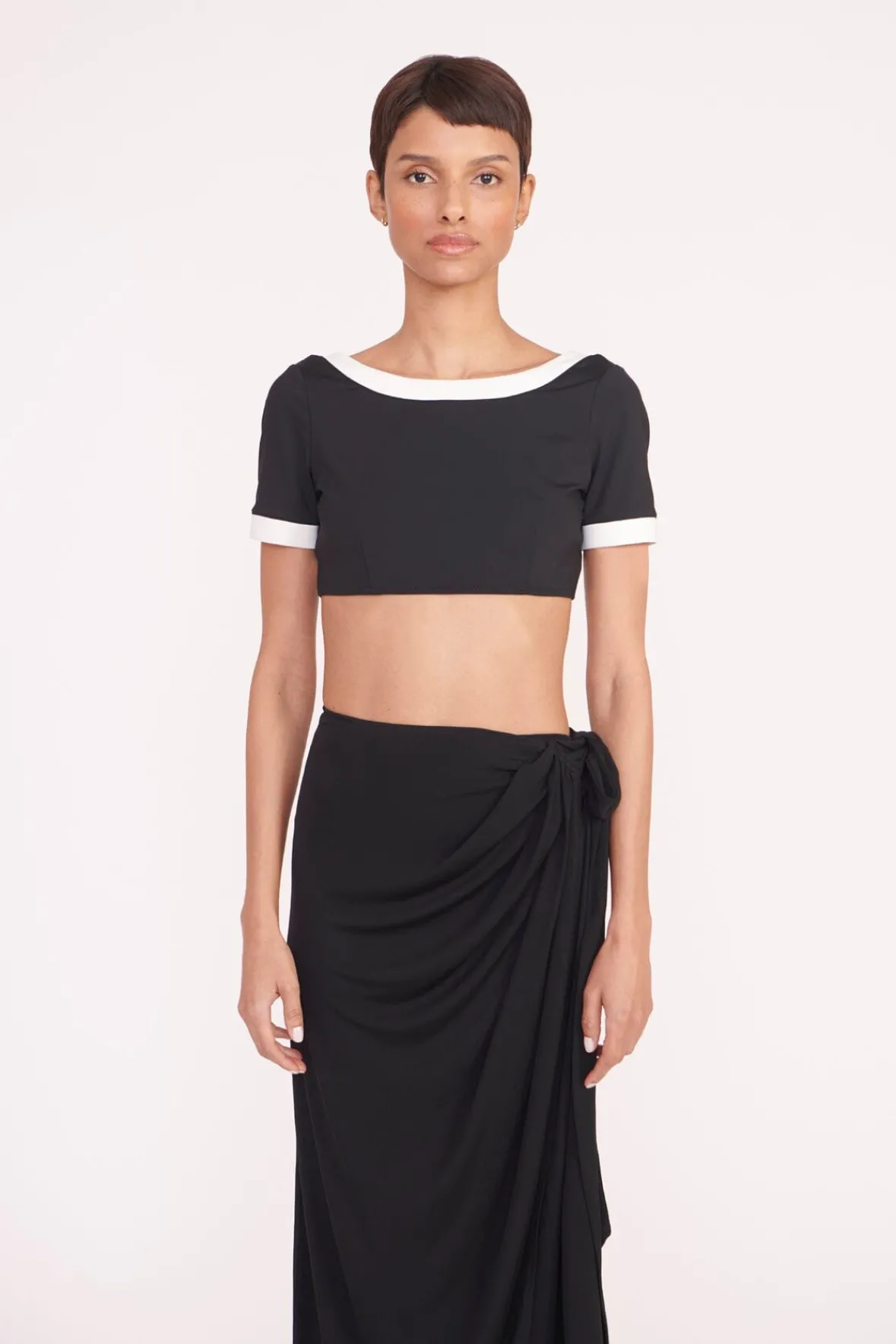 Cover-Ups<STAUD ANGELICA COVERUP SKIRT BLACK