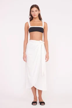 Cover-Ups<STAUD ANGELICA COVERUP SKIRT WHITE