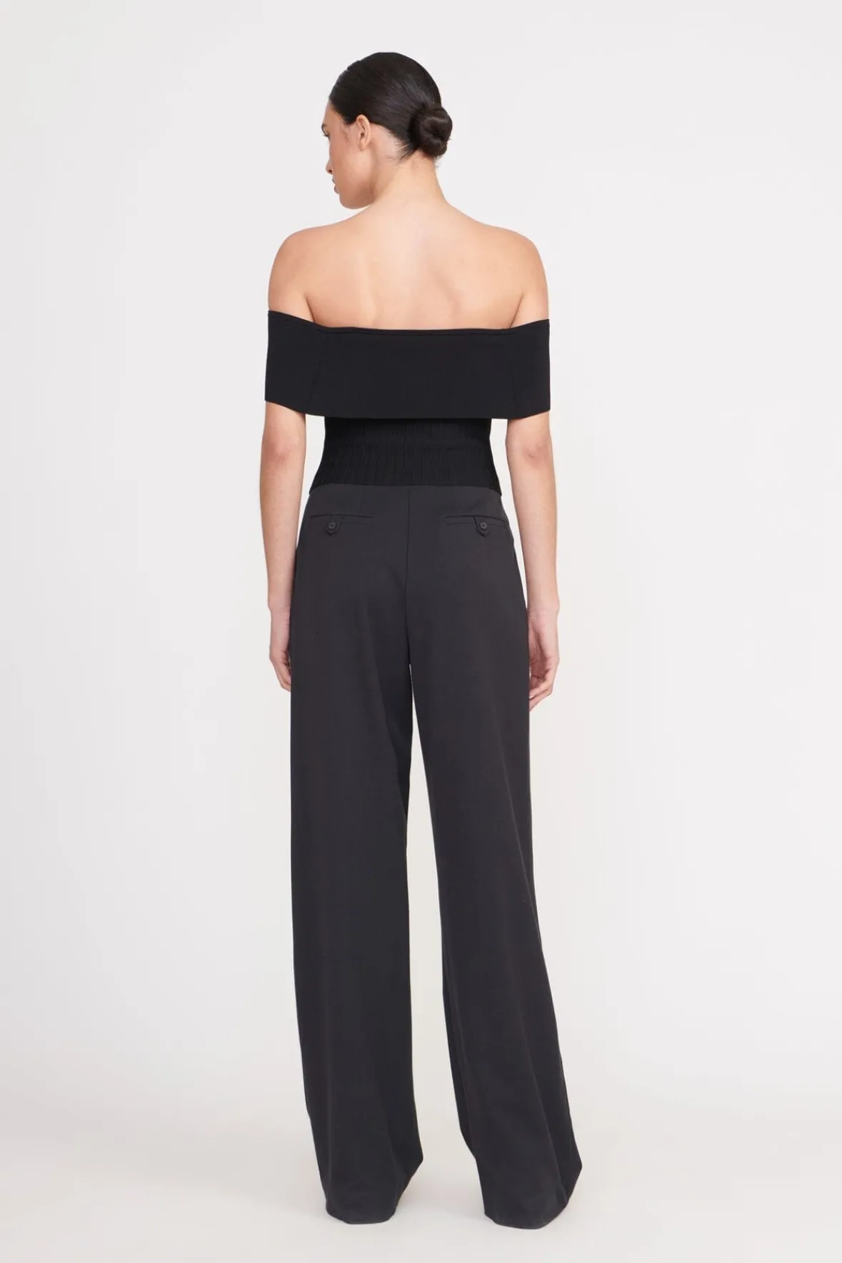 Tops<STAUD ARTISTRY TOP BLACK
