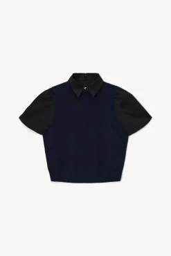 Tops<STAUD ARYA TOP  NAVY BLACK NAVYBLACK