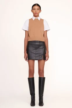 Tops<STAUD ARYA TOP  TAN WHITE TANWHITE