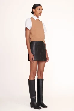 Tops<STAUD ARYA TOP  TAN WHITE TANWHITE
