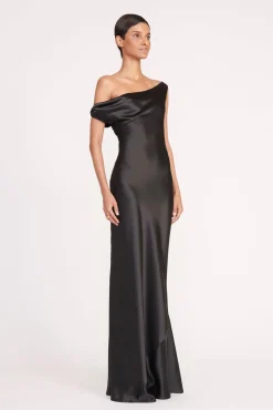 Dresses<STAUD ASHANTI DRESS BLACK